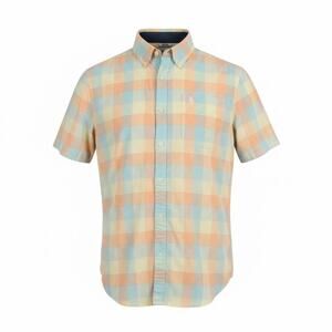 Original Penguin Heritage Slim Fit Pastel Plaid Button Up Shirt Large Preppy